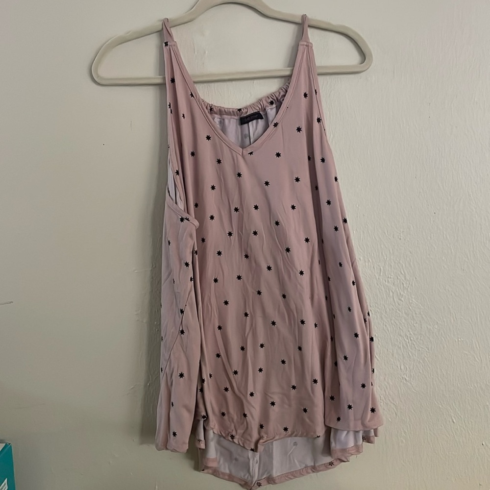 Pink Star Spaghetti Strap Shirt